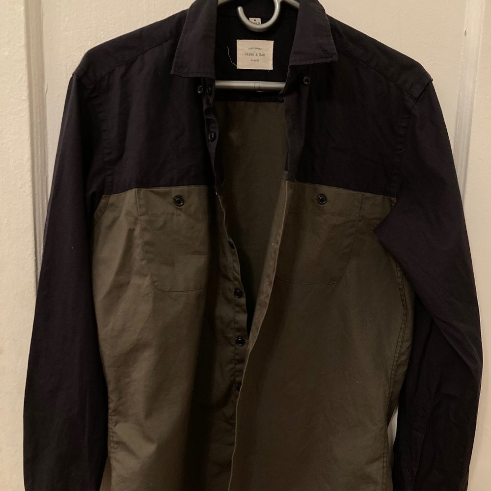 Frank & Oak Two Toned Button Down  Shirt